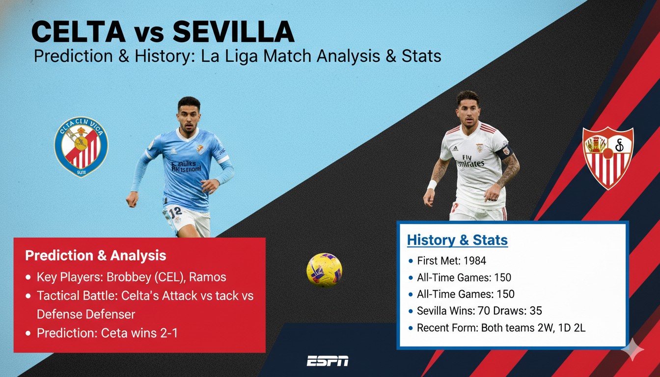 Celta vs Sevilla Prediction & History: La Liga Match Analysis & Stats